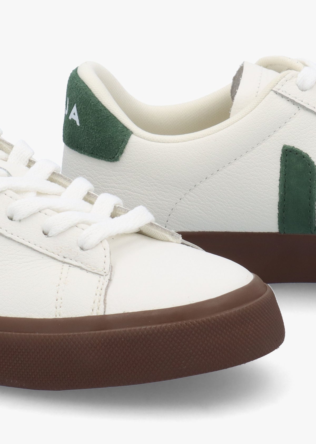 Campo Leather White Cyprus Bark Trainers
