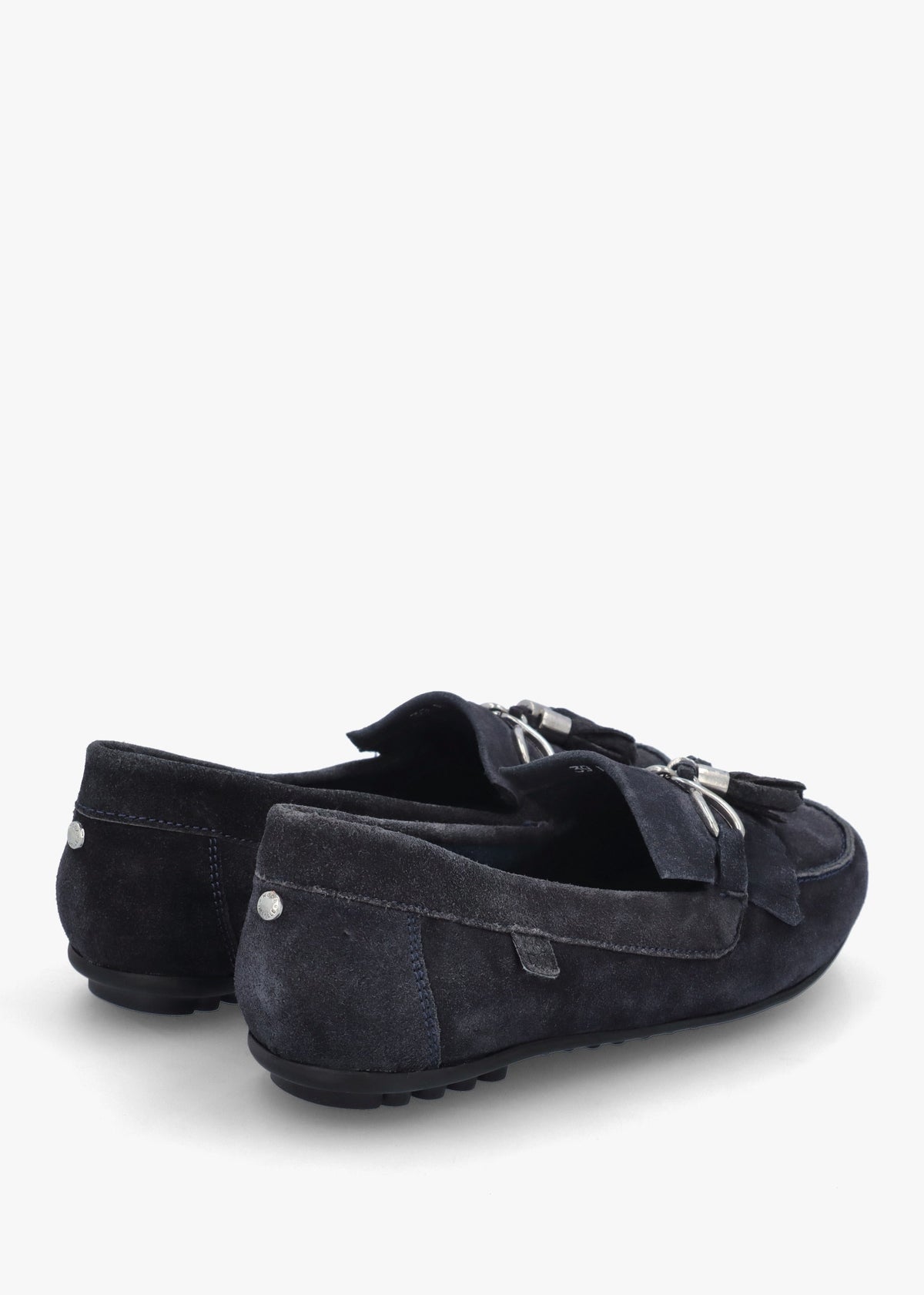 Essana Navy Suede Tassel Loafers
