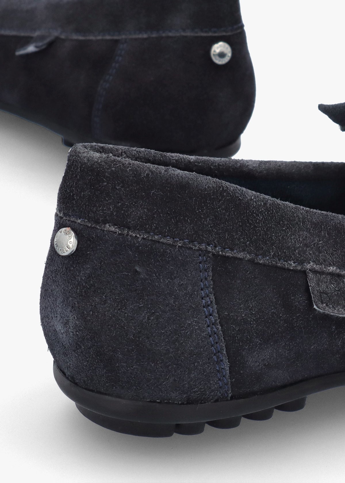 Essana Navy Suede Tassel Loafers