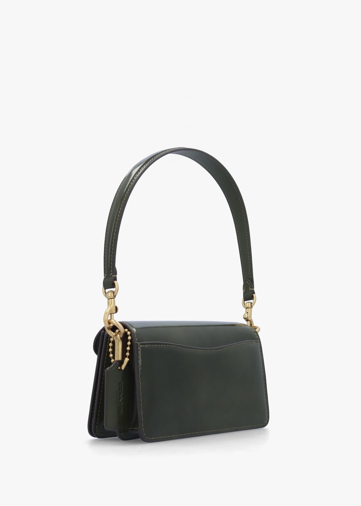 Tabby 20 Olive Leather Shoulder Bag