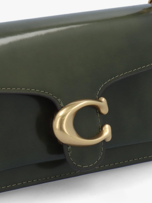 Tabby 20 Olive Leather Shoulder Bag