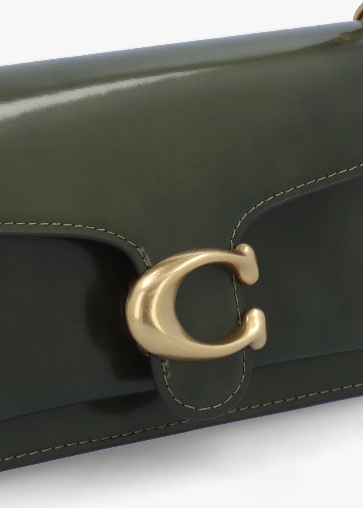 Tabby 20 Olive Leather Shoulder Bag