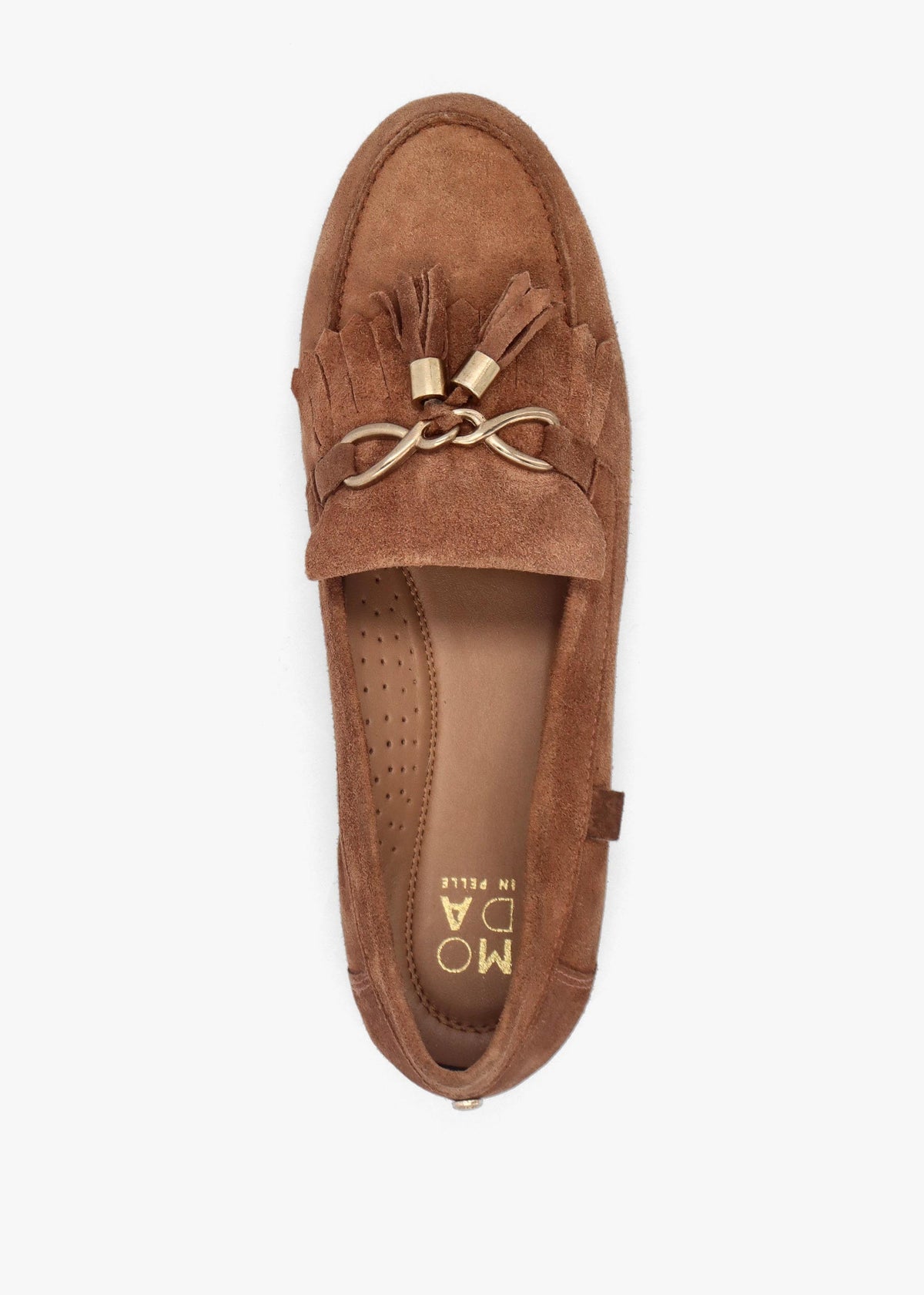 Essana Tan Suede Tassel Loafers