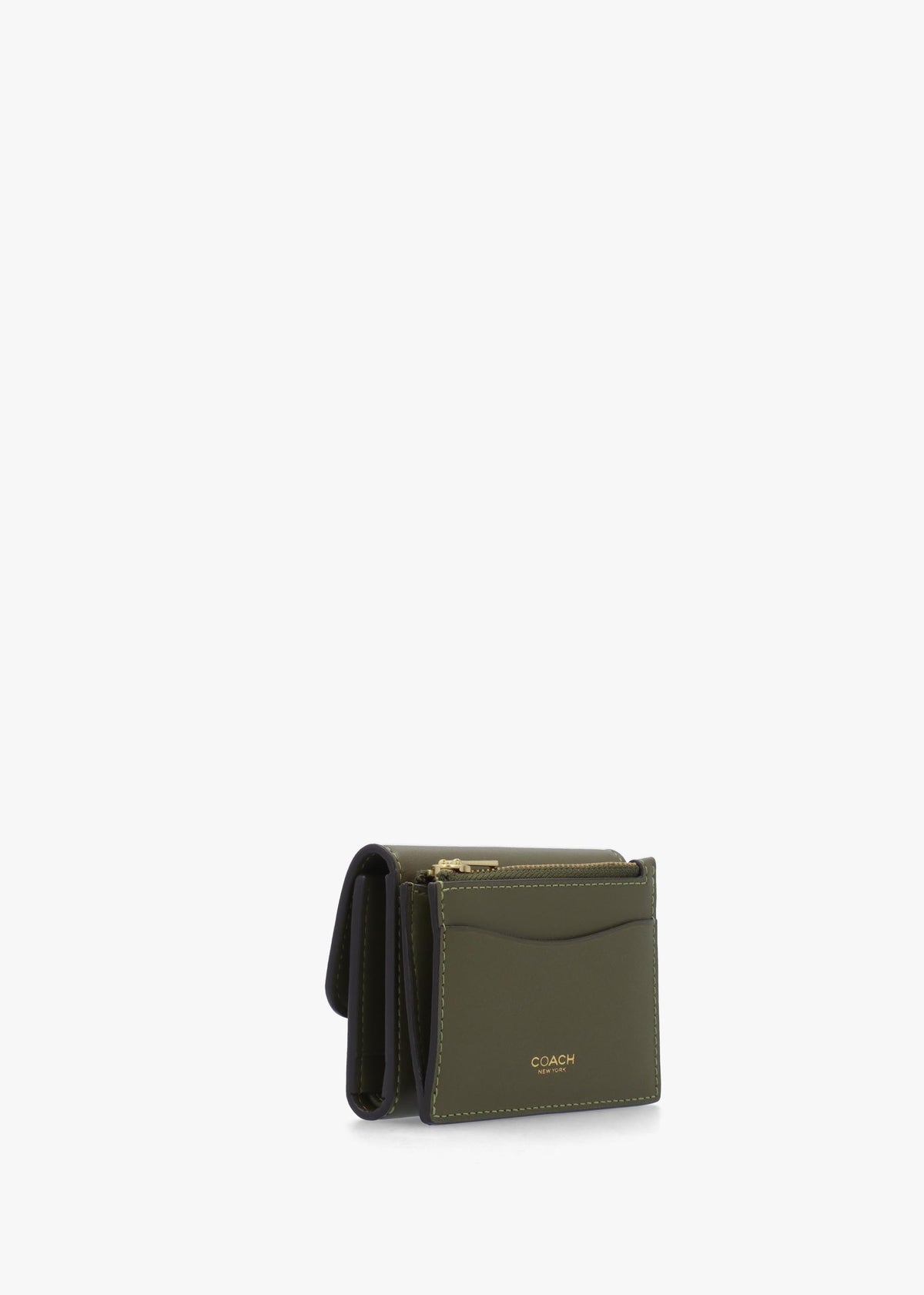 Essential Olive Leather Card Holder Wallet