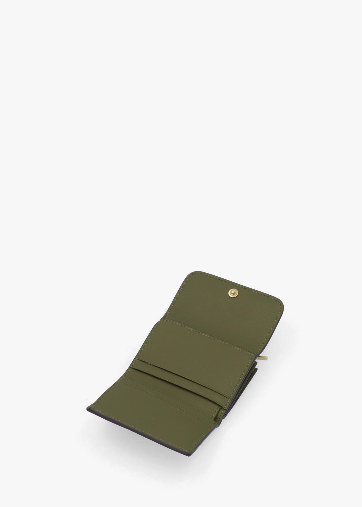 Essential Olive Leather Card Holder Wallet
