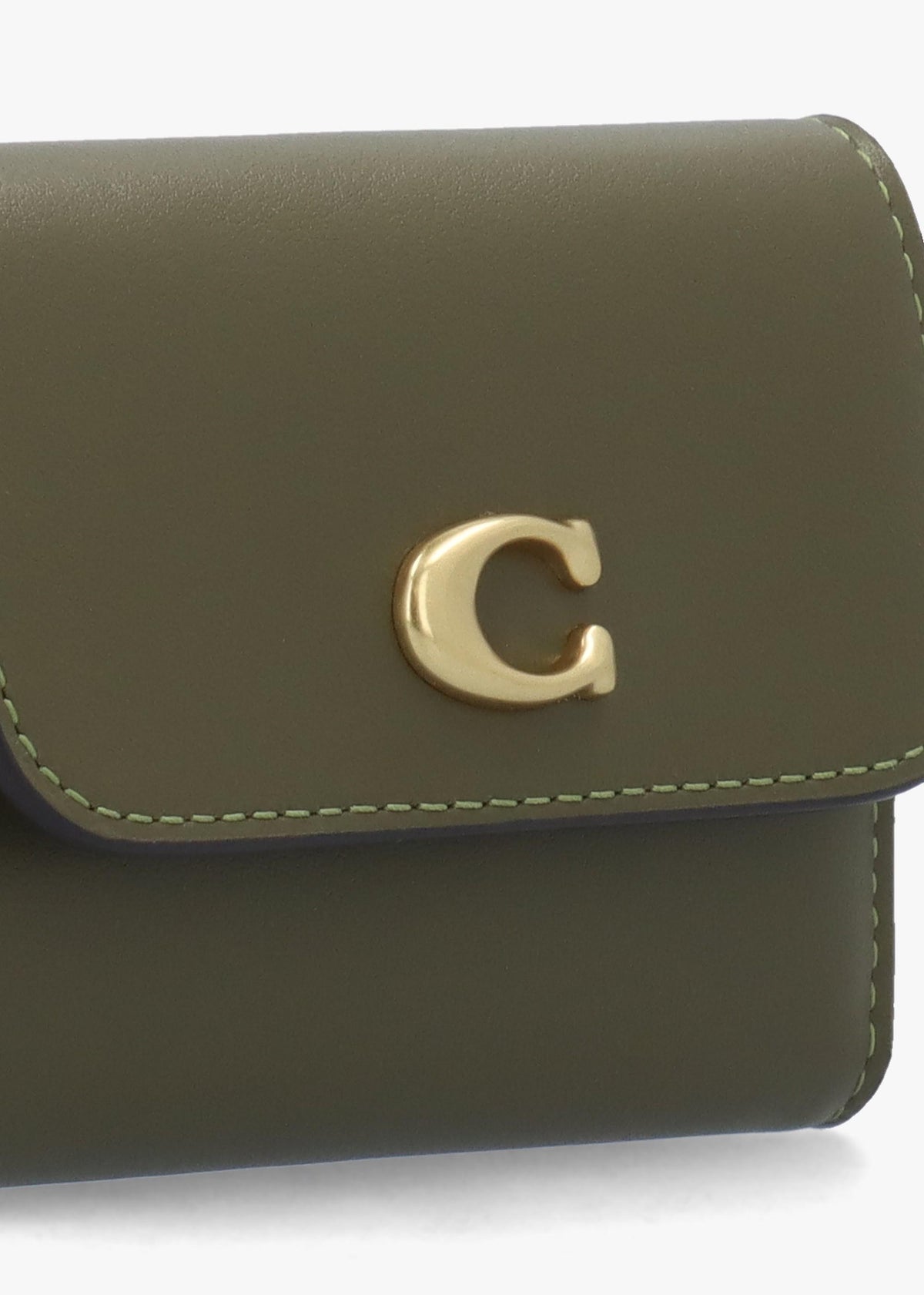 Essential Olive Leather Card Holder Wallet