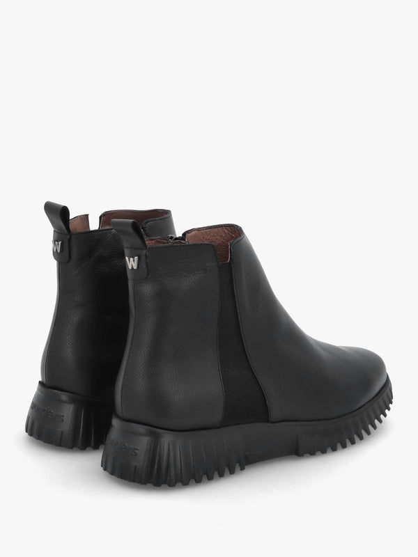 Black Leather Chelsea Boots
