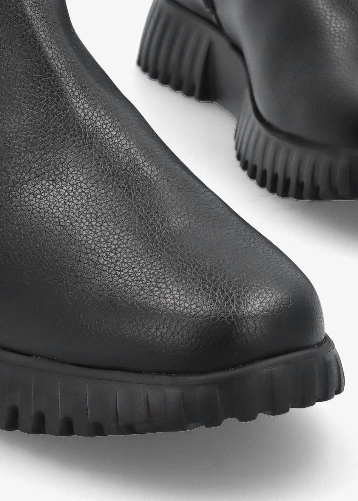 Black Leather Chelsea Boots