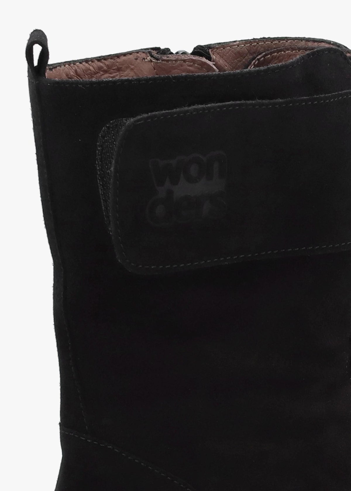 Black Suede Cleated Wedge Ankle Boots