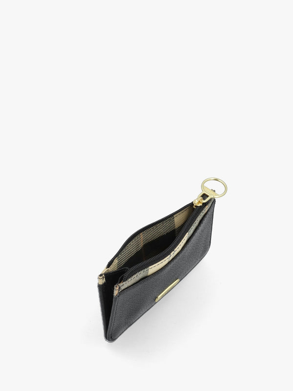 Alder Black Leather Card Holder