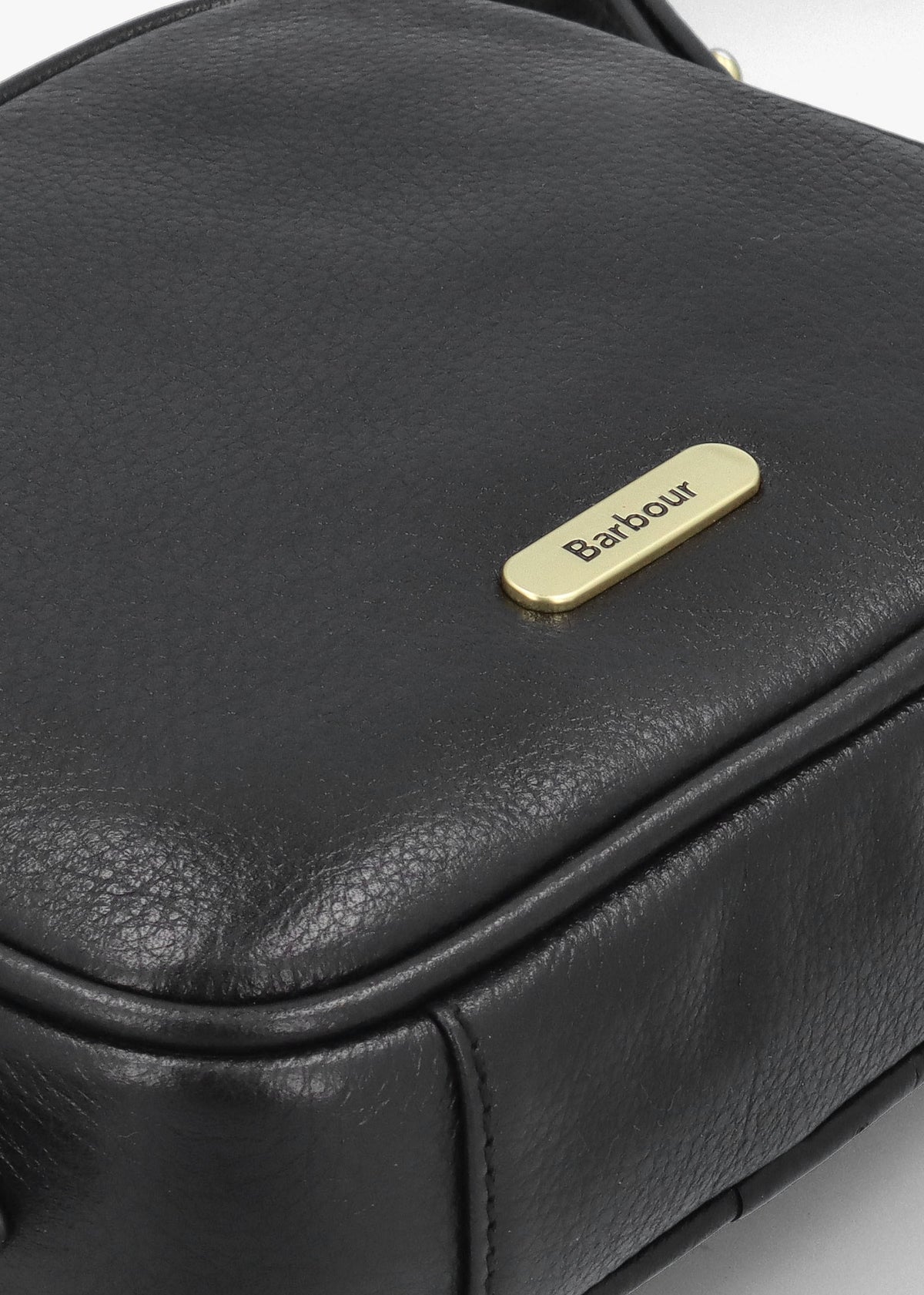 Daphne Black Leather Cross-Body Bag
