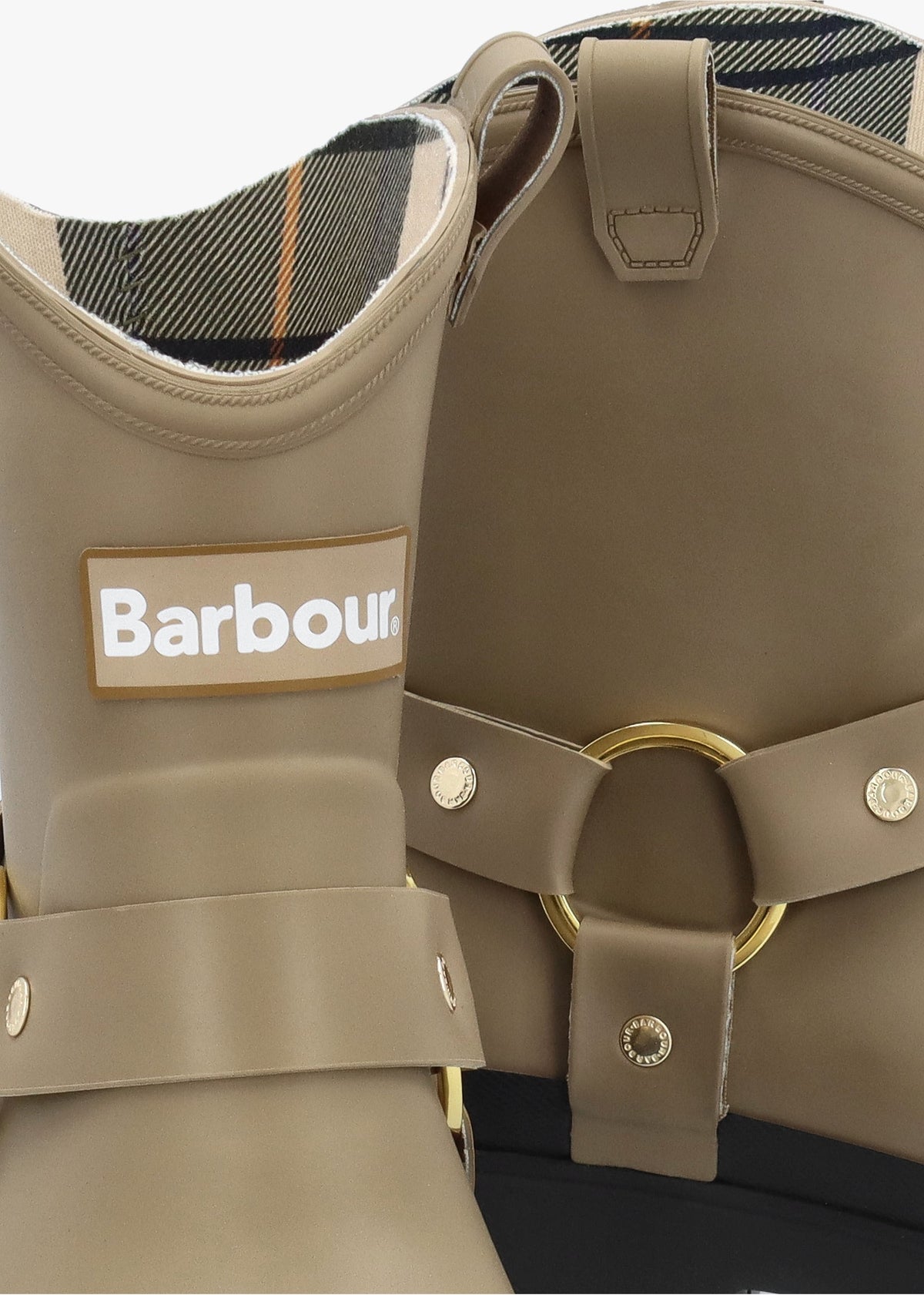 Elley Harness Military Brown Wellington Boots