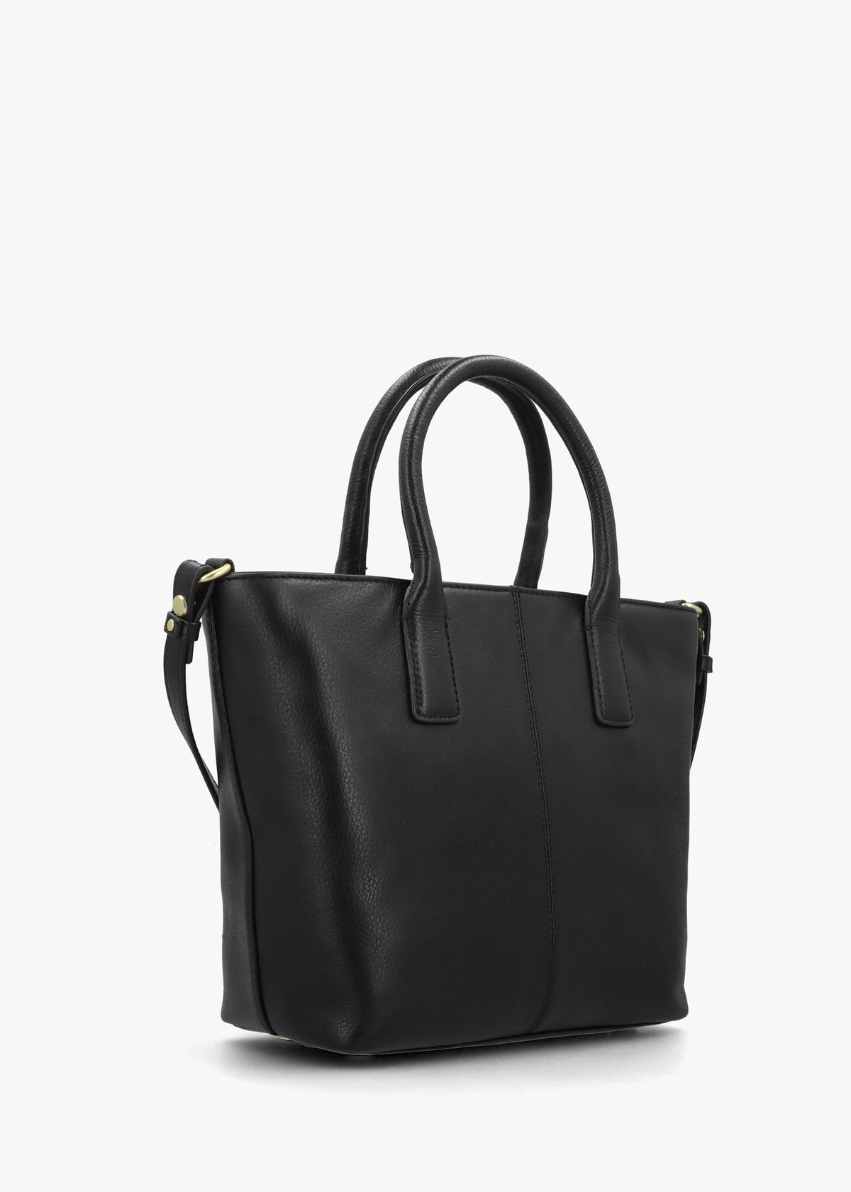 Birch Black Leather Tote Bag