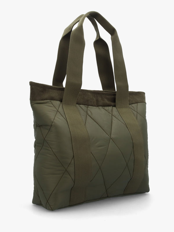Healy Quilted Olive Tote Bag