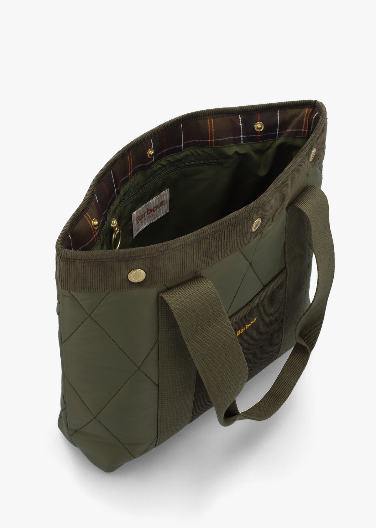 Healy Quilted Olive Tote Bag