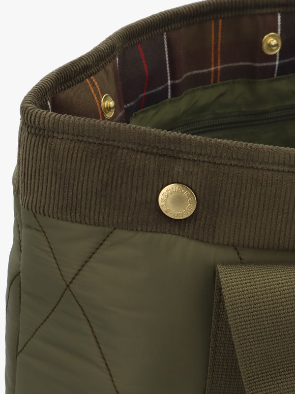 Healy Quilted Olive Tote Bag