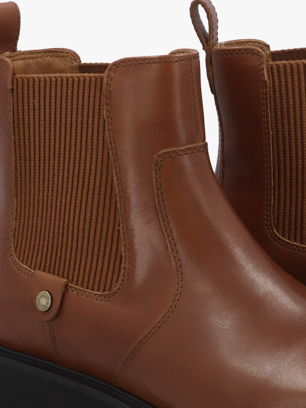 Delfina Conker Leather Chelsea Boots