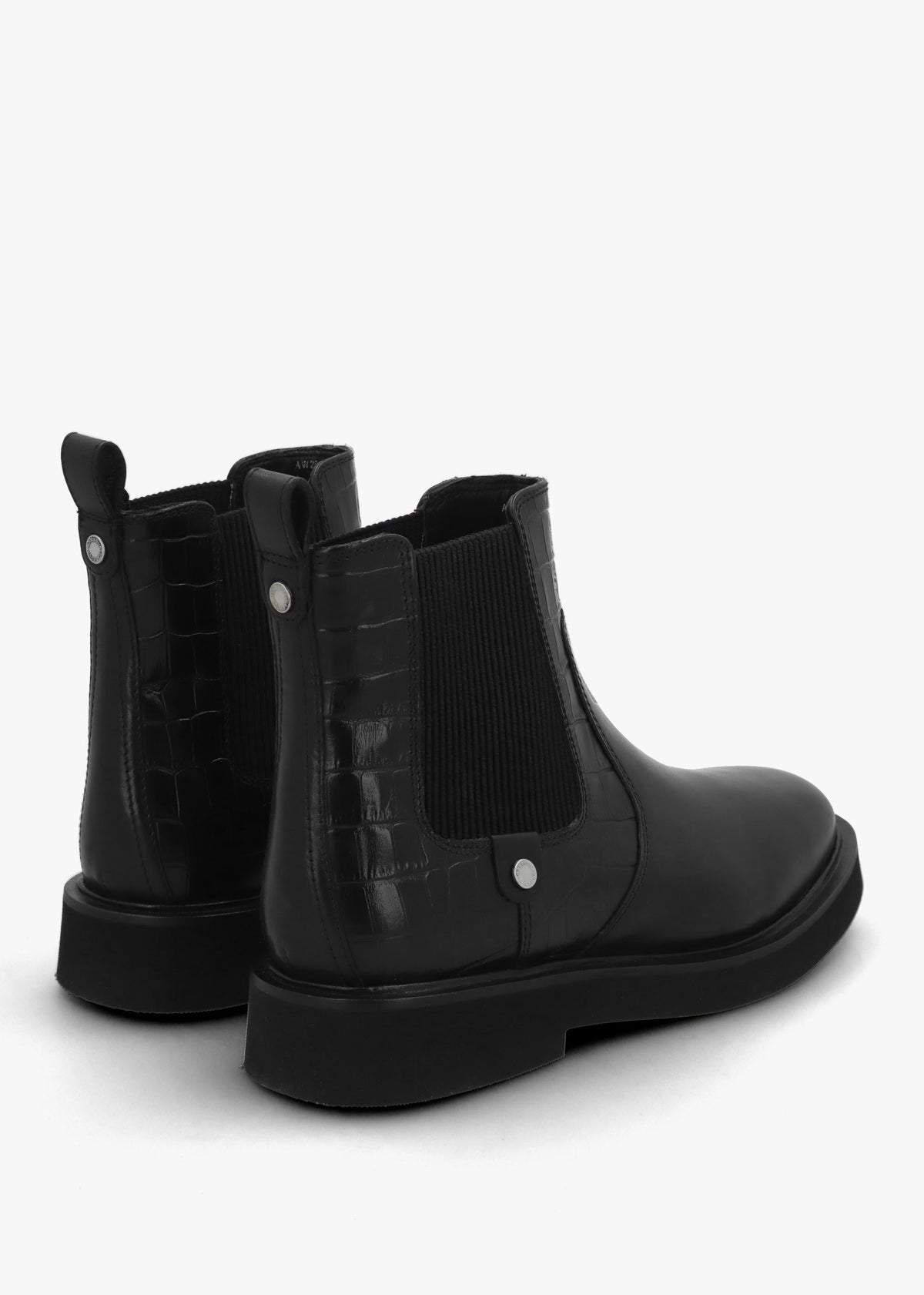 Delfina Black Leather Chelsea Boots