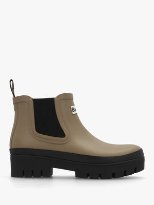 Halton Military Brown & Black Ankle Wellington Boots