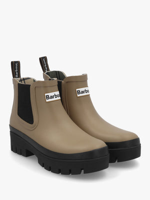 Halton Military Brown & Black Ankle Wellington Boots