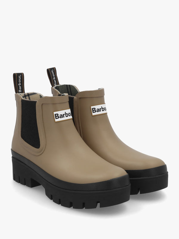 Halton Military Brown & Black Ankle Wellington Boots