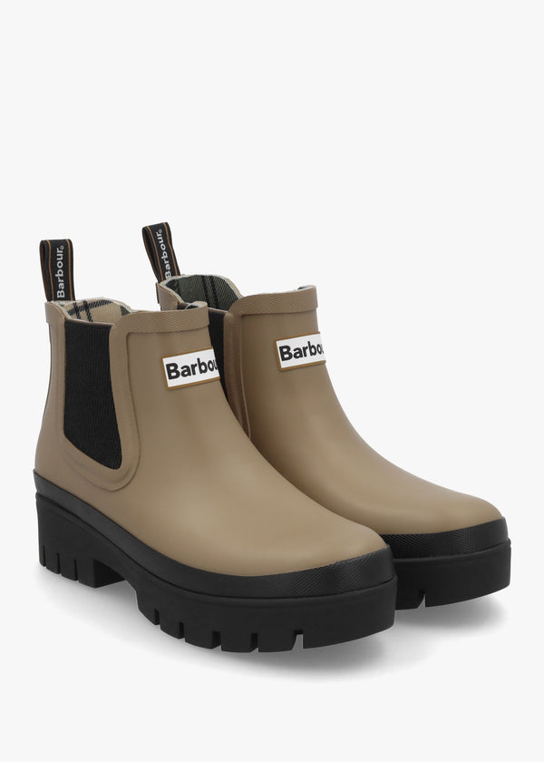 Halton Military Brown & Black Ankle Wellington Boots