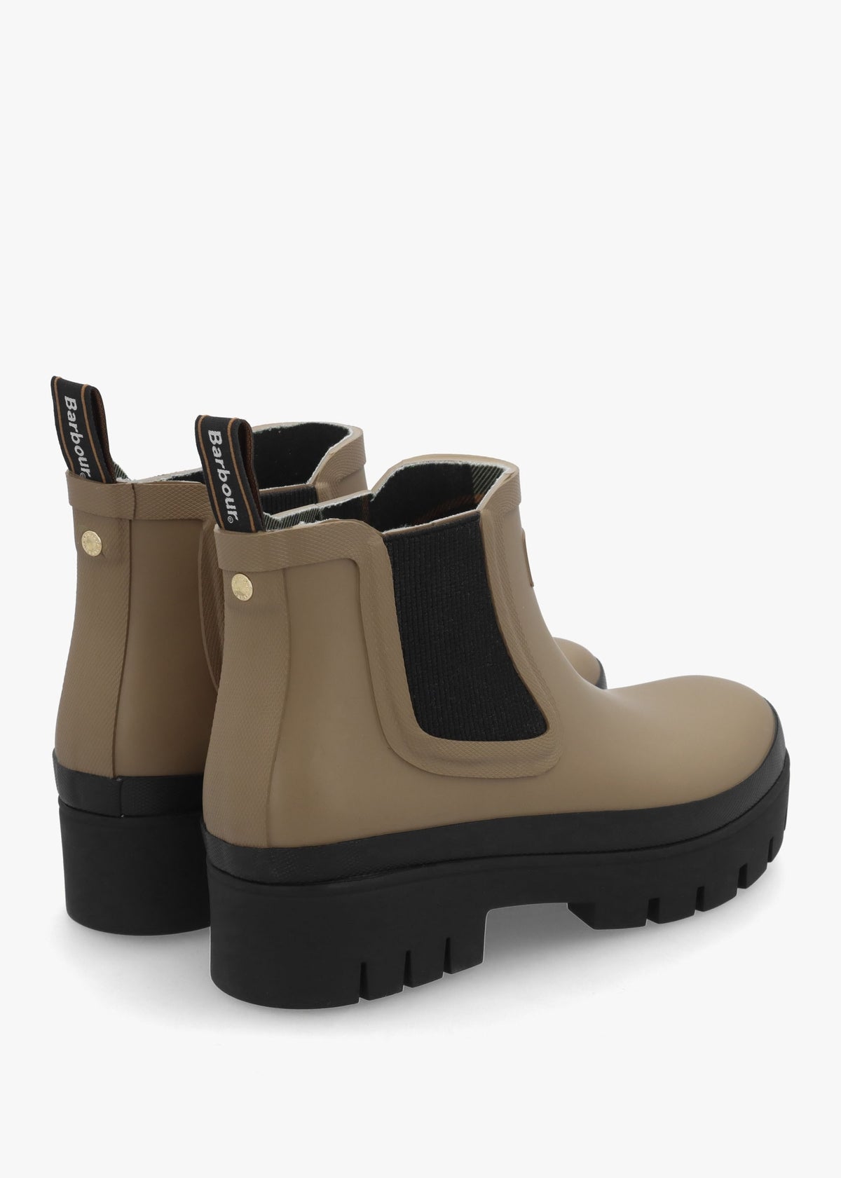 Halton Military Brown & Black Ankle Wellington Boots