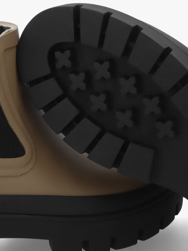 Halton Military Brown & Black Ankle Wellington Boots