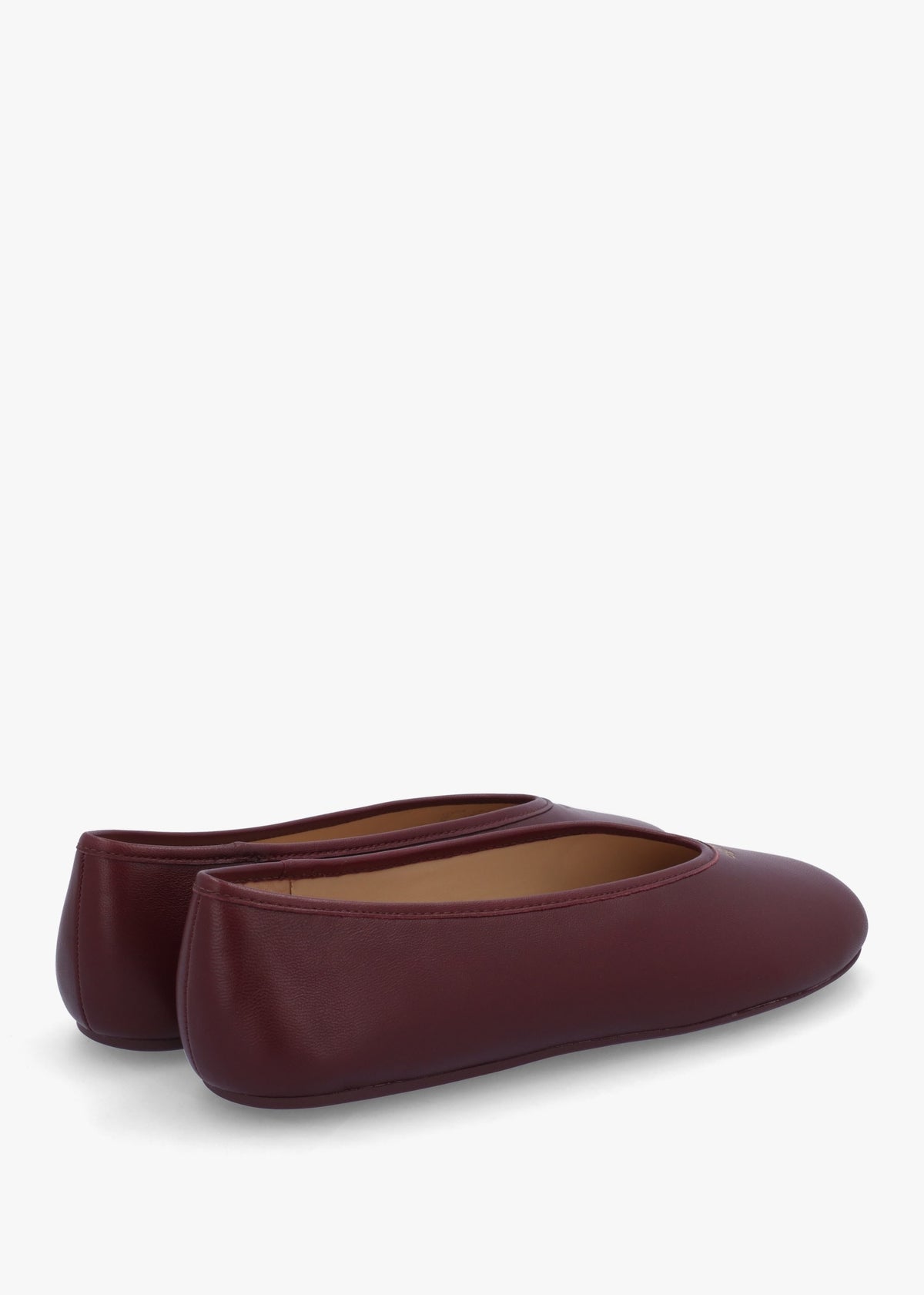 Houston Merlot Leather Ballet Pumps