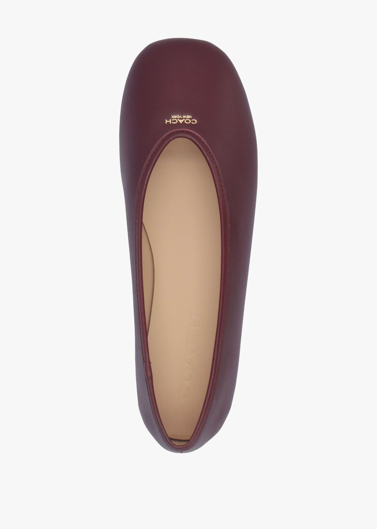 Houston Merlot Leather Ballet Pumps