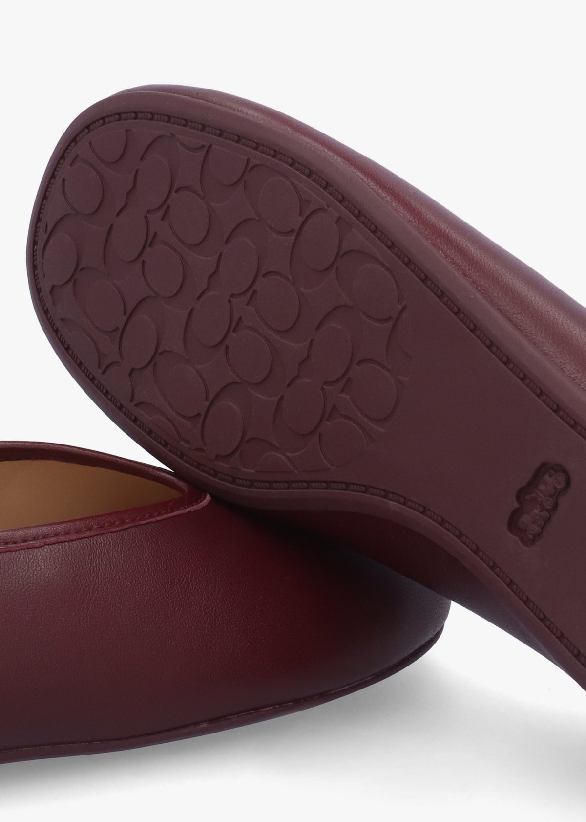 Houston Merlot Leather Ballet Pumps