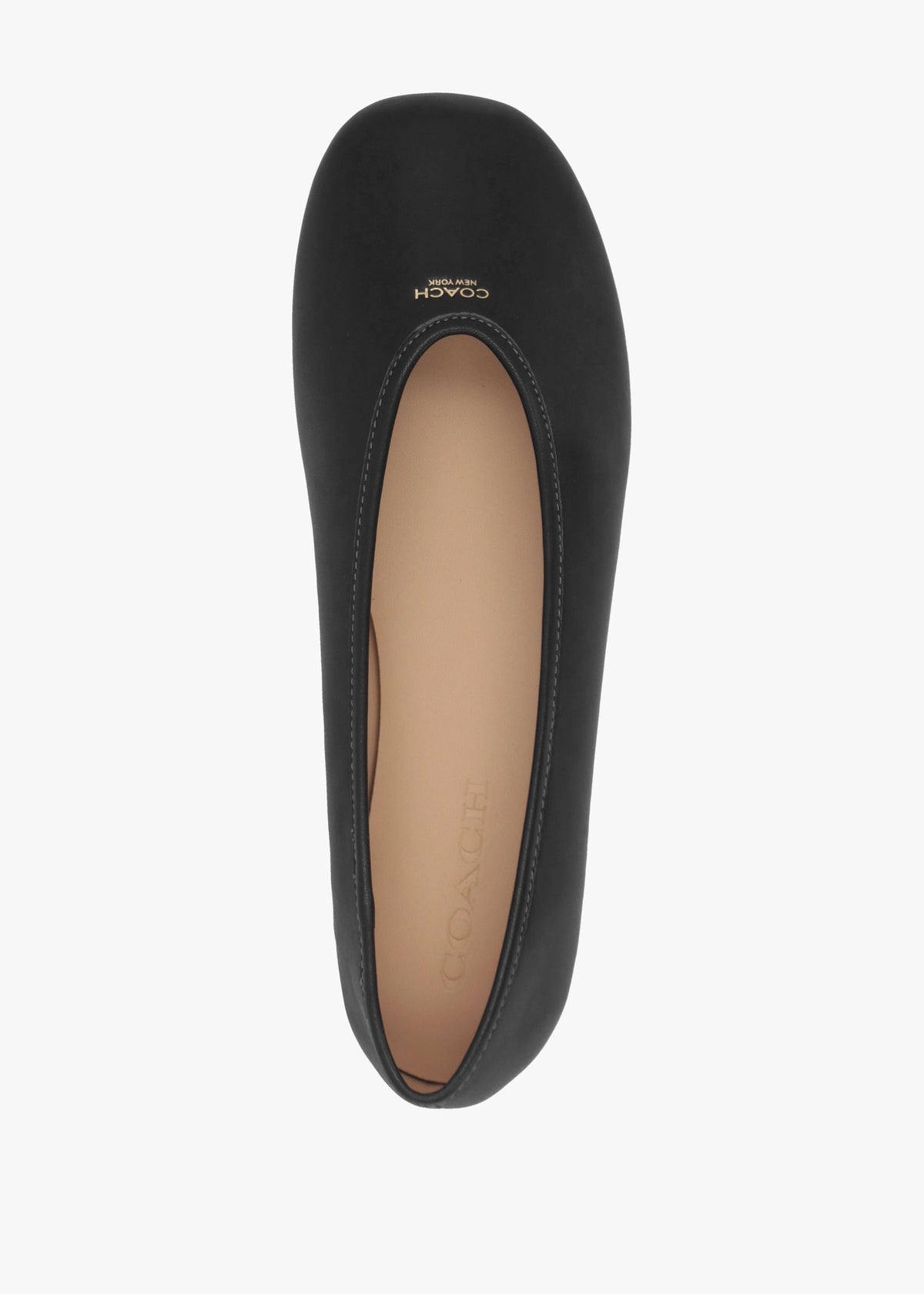 Houston Black Leather Ballet Pumps