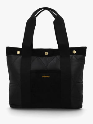 Healy Quilted Black Tote Bag