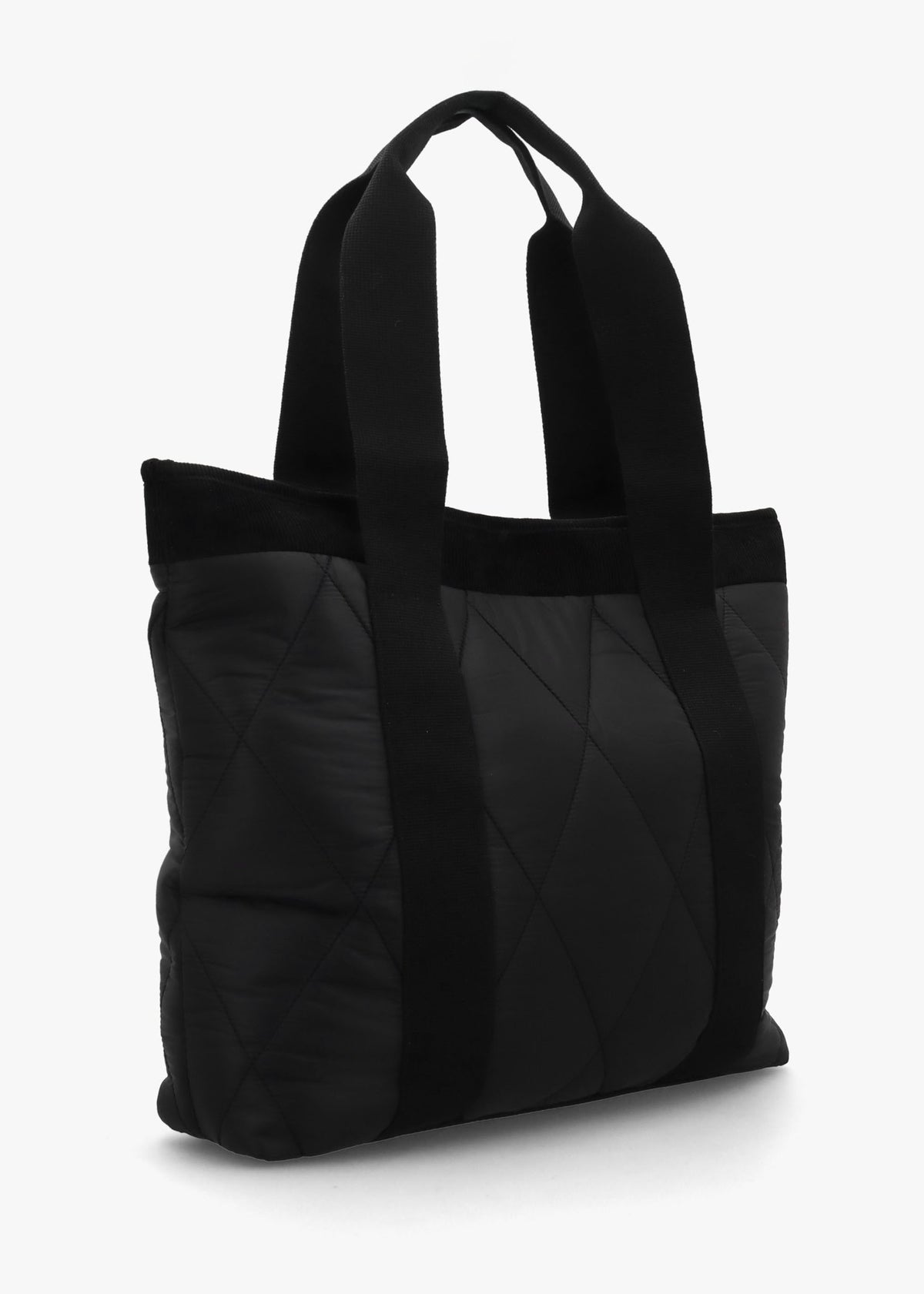 Healy Quilted Black Tote Bag
