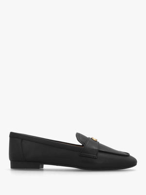 Sculpted C Black Leather Loafers