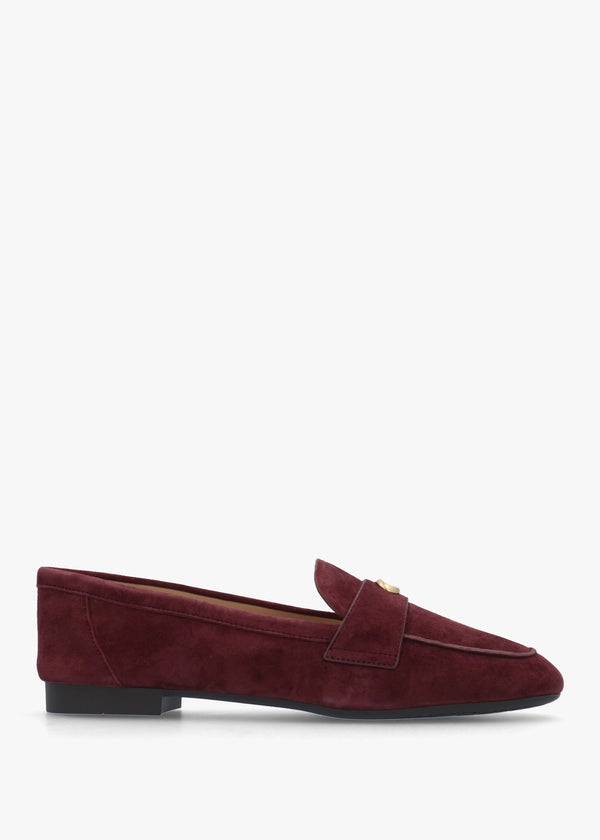 Sculpted C Merlot Suede Loafers