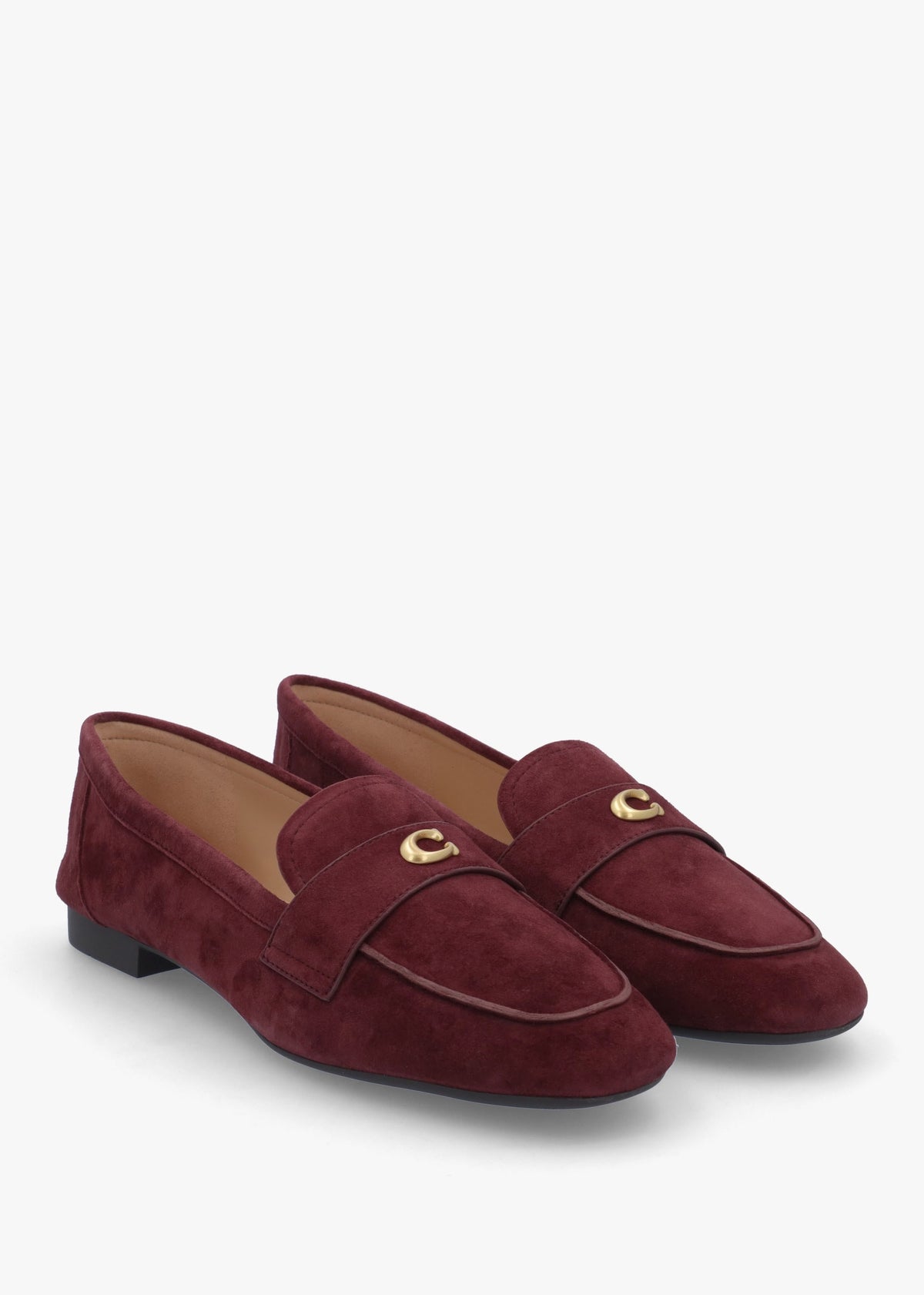 Sculpted C Merlot Suede Loafers