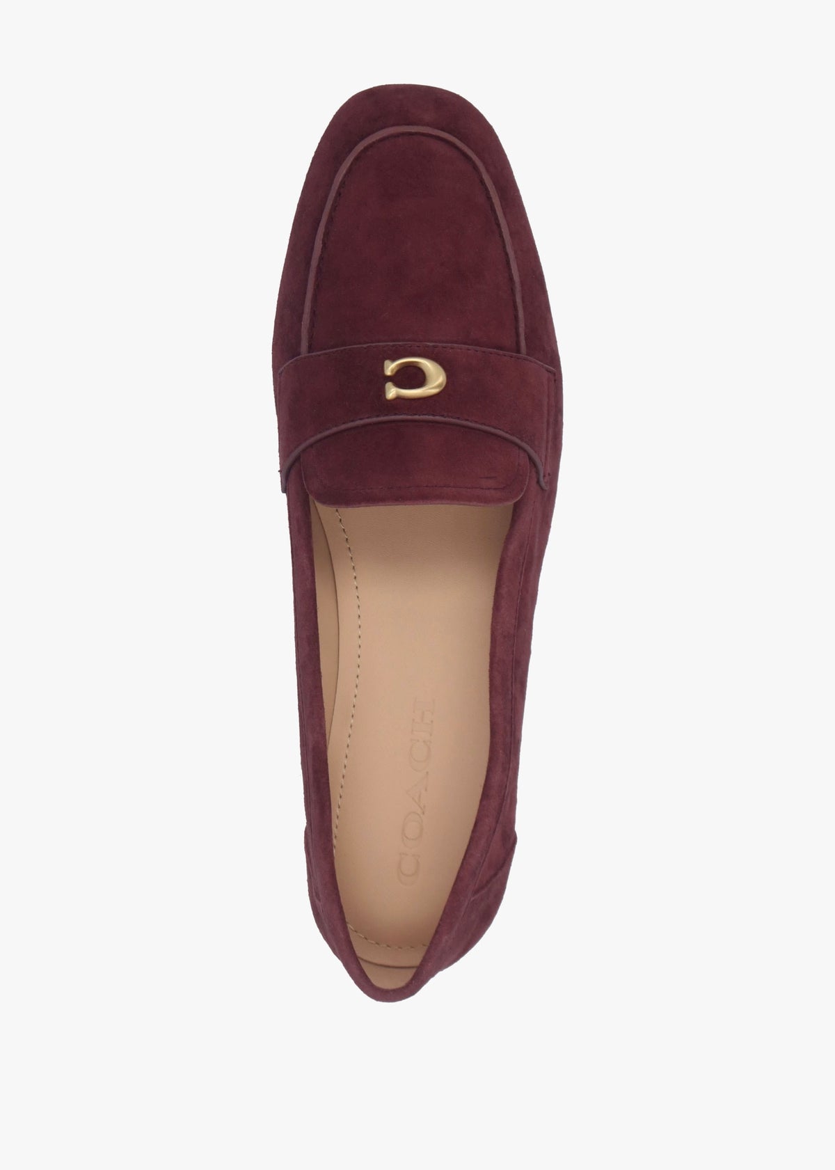 Sculpted C Merlot Suede Loafers