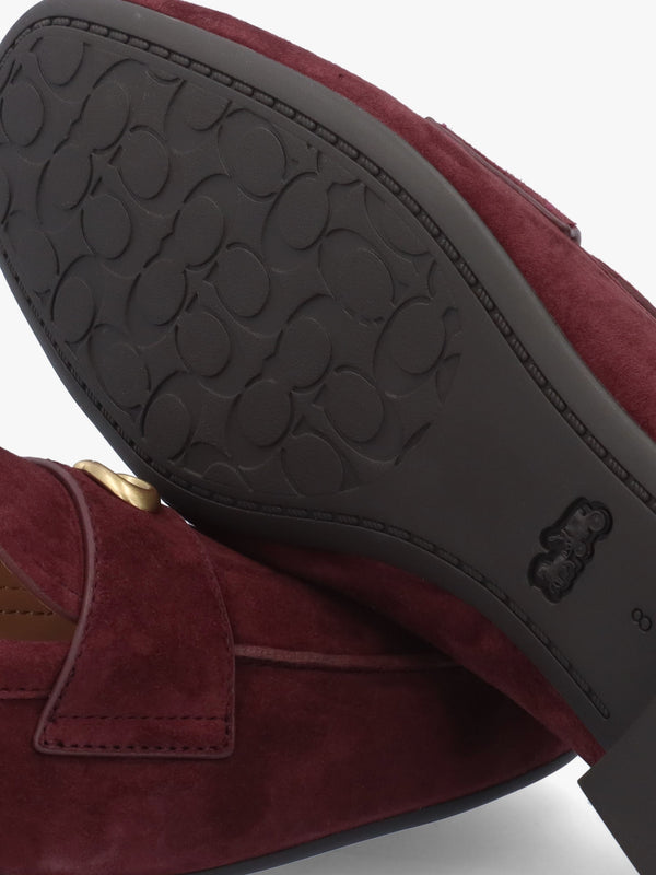 Sculpted C Merlot Suede Loafers