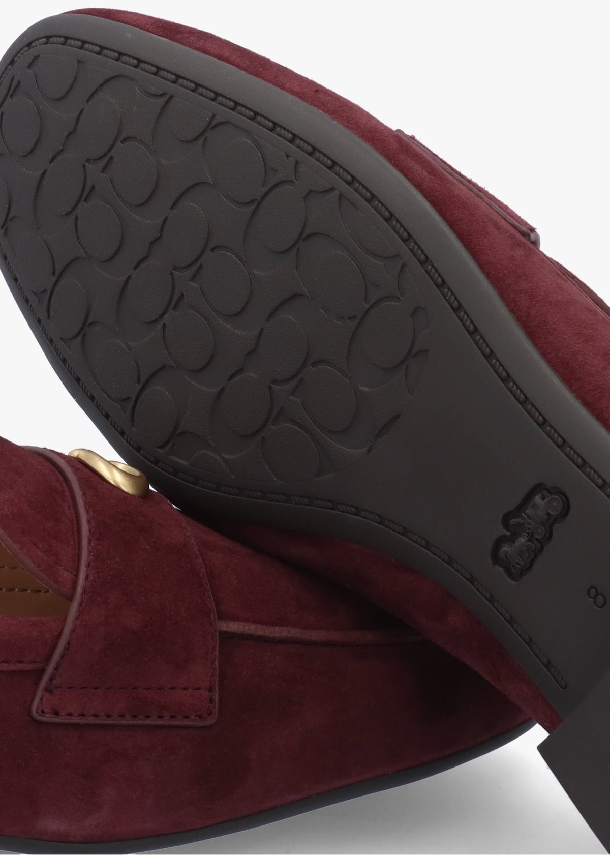 Sculpted C Merlot Suede Loafers