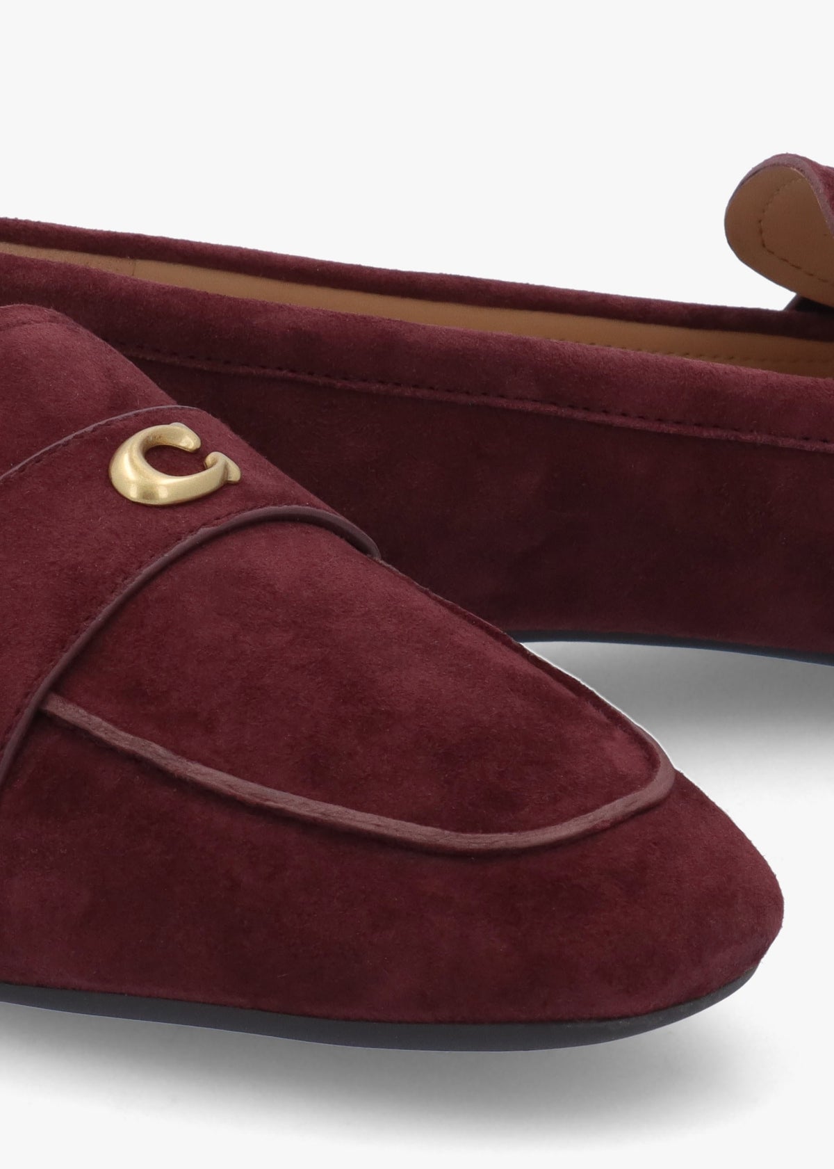 Sculpted C Merlot Suede Loafers
