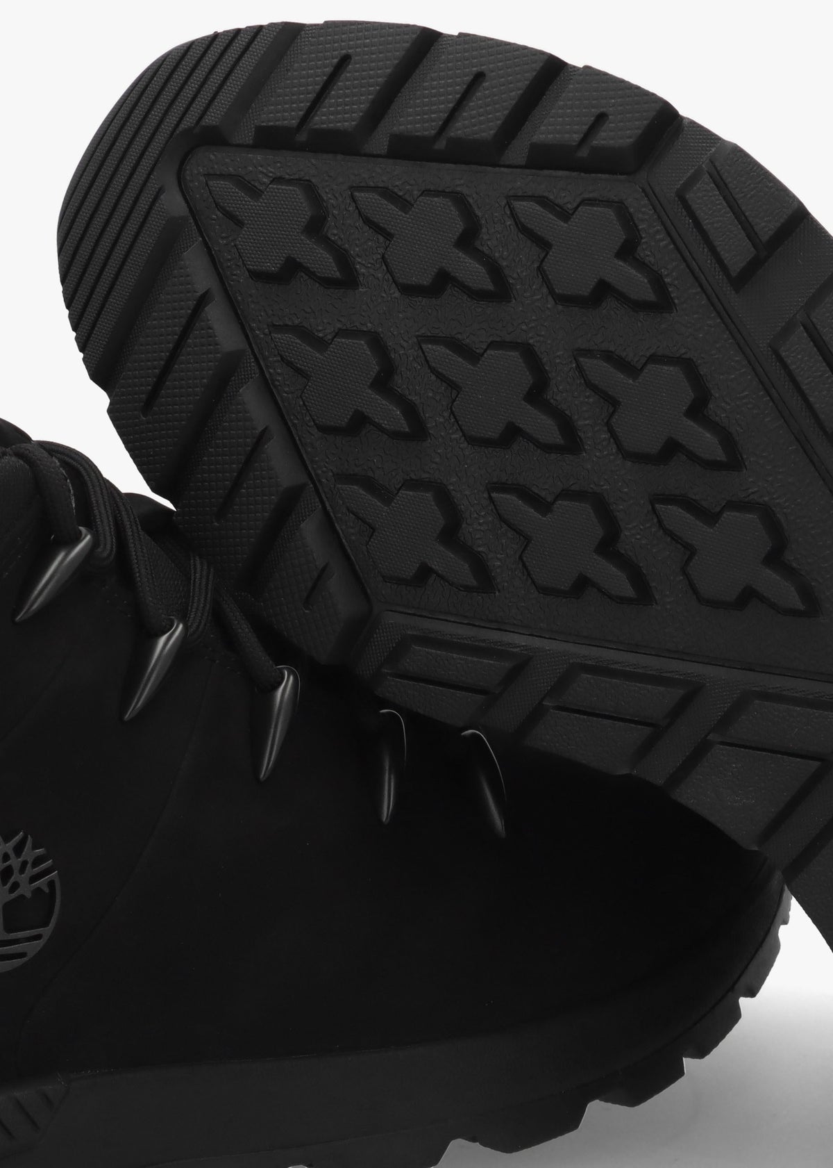 Men’s Sprint Trekker Lace Up Black Nubuck Mid Top Trainers