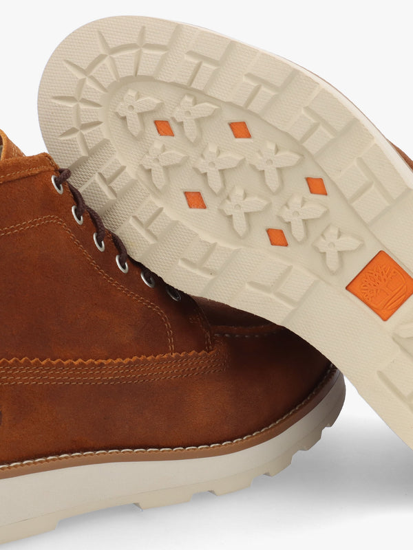 Men's Britton Mills Rust Suede Mid Lace Chukka Boots