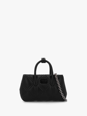 Diamond Quilt Nero Mini Tote Bag