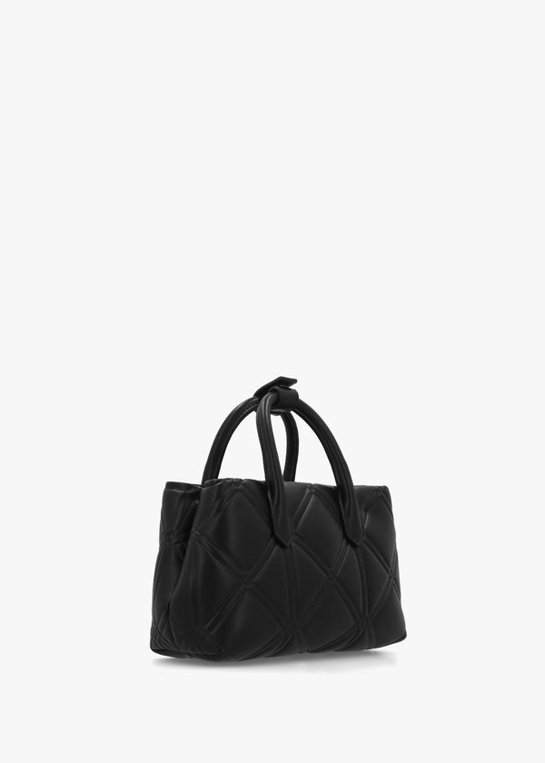 Diamond Quilt Nero Mini Tote Bag