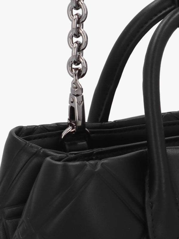 Diamond Quilt Nero Mini Tote Bag