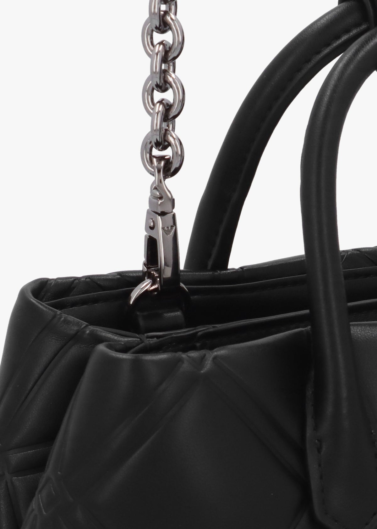 Diamond Quilt Nero Mini Tote Bag