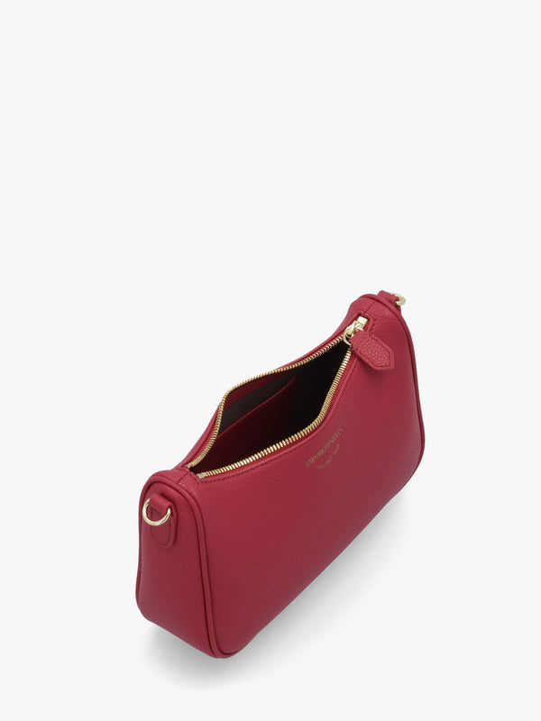 Lilly II Carminio Taupe Pebbled Baguette Bag