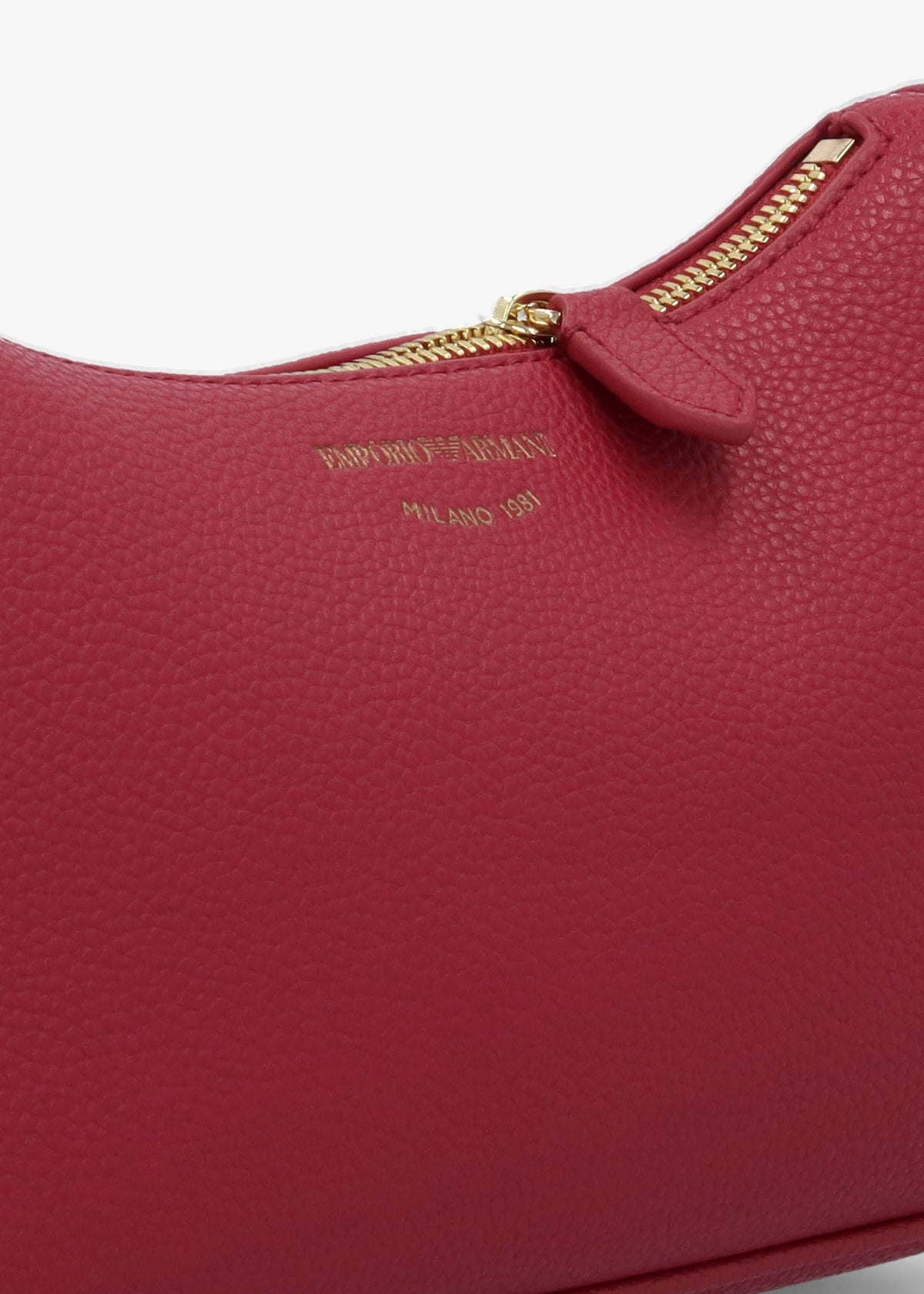 Lilly II Carminio Taupe Pebbled Baguette Bag