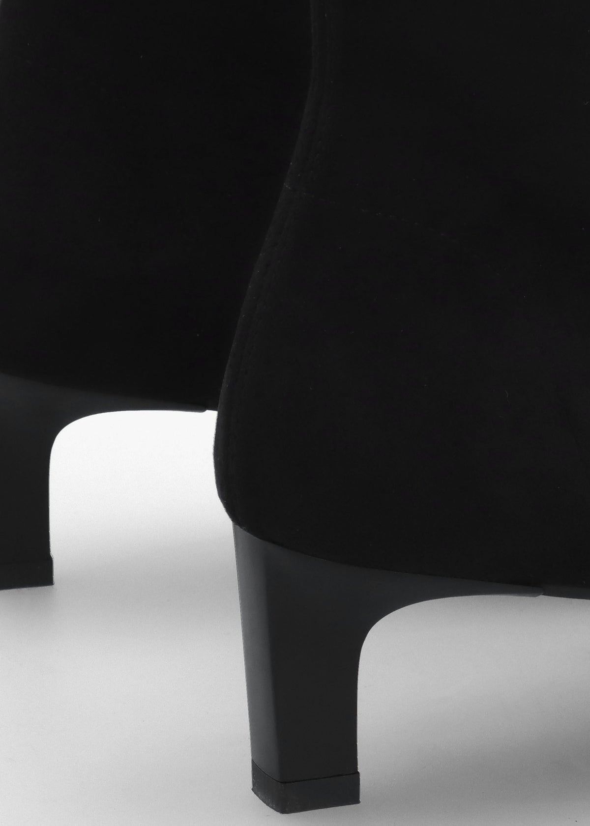 Minnie Black Low Heel Ankle Boots